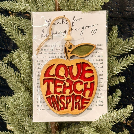 Teacher Story Ornament