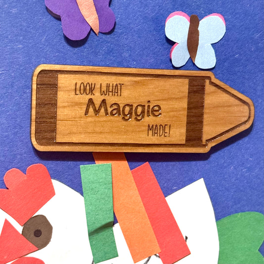"Look What... Made" Personalized Magnet