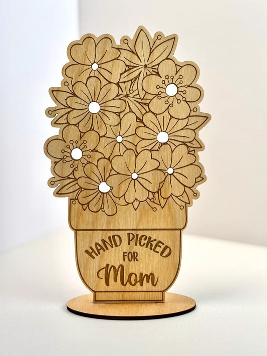 Hand Picked For Mom Flower Stand