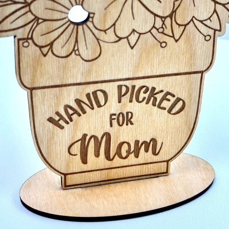 Hand Picked For Mom Flower Stand