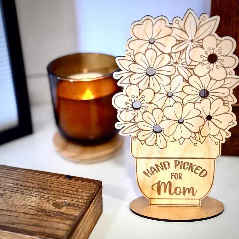 Hand Picked For Mom Flower Stand