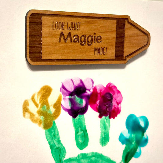 "Look What... Made" Personalized Magnet
