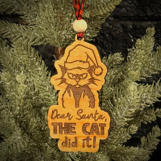 The cat did it! Ornament