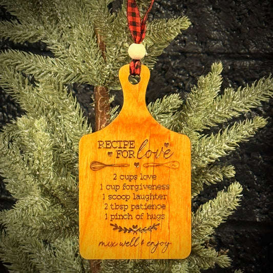 Recipe for Love Story Ornament